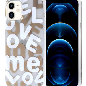 iPhone XR Love Me Printed Clear Case - E4