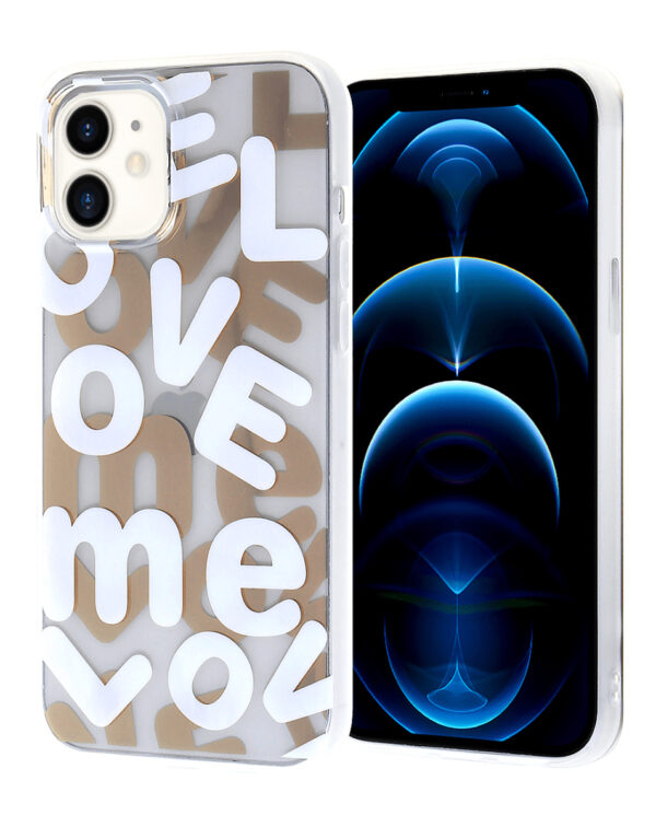 iPhone XR Love Me Printed Clear Case - E4