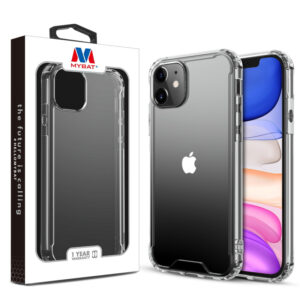 MyBat Sturdy Gummy Cover for Apple iPhone 11 - Highly Transparent Clear / Transparent Clear