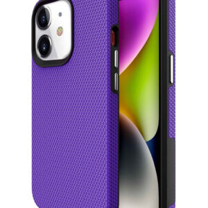 Shock Absorption Protective Dual Layer Case - PURPLE for iPhone 7 / 8 (Only Ground Shipping)