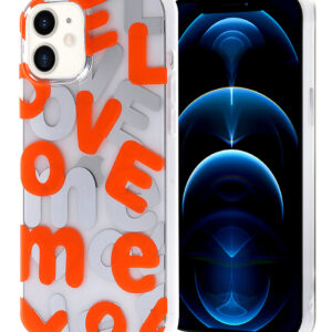 iPhone XR Love Me Printed Clear Case - E3