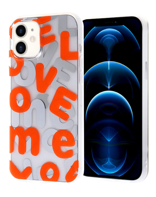 iPhone XR Love Me Printed Clear Case - E3