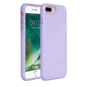 iPhone 7 / 8 Soft Solid Silicone Case (Full Buttom Cover) - LILAC