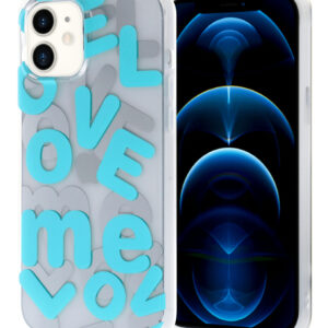 iPhone XR Love Me Printed Clear Case - E6
