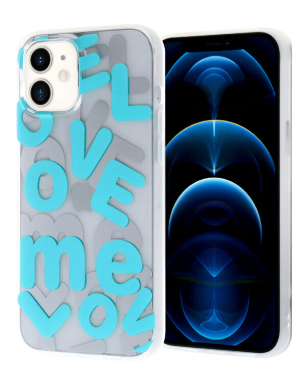 iPhone XR Love Me Printed Clear Case - E6