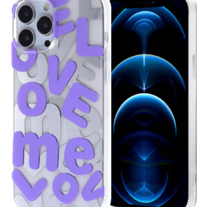 iPhone XR Love Me Printed Clear Case - E5