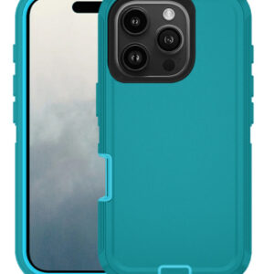 Heavy Duty Case - LIGHT TEAL for iPhone 16 Pro