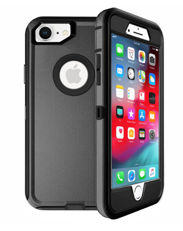 Heavy Duty Case - BLACK for iPhone 8 / 7 (Only Ground Shipping)