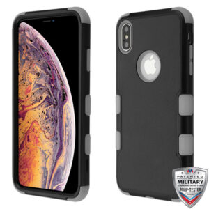 MyBat TUFF Series Case for Apple iPhone XS Max - Natural Black / Iron Gray
