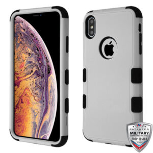 MyBat TUFF Series Case for Apple iPhone XS Max - Natural Gray / Black