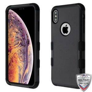MyBat TUFF Series Case for Apple iPhone XS Max - Natural Black / Black