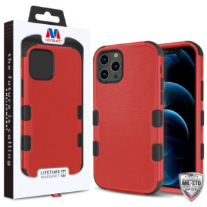 TUFF Series Case for Apple iPhone 12 (6.1) / 12 Pro (6.1) - Natural Red / Black