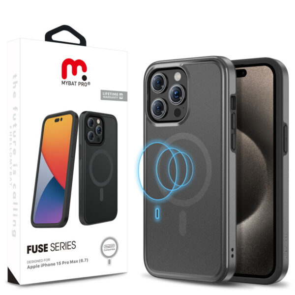Fuse Series w/ MagSafe Case for Apple iPhone 15 Pro Max (6.7) - Black